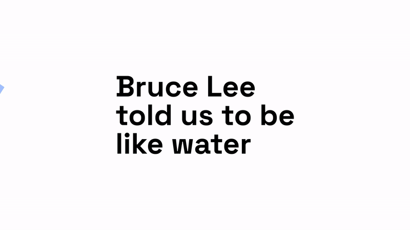 Fluid Crew bruce lee animation gif