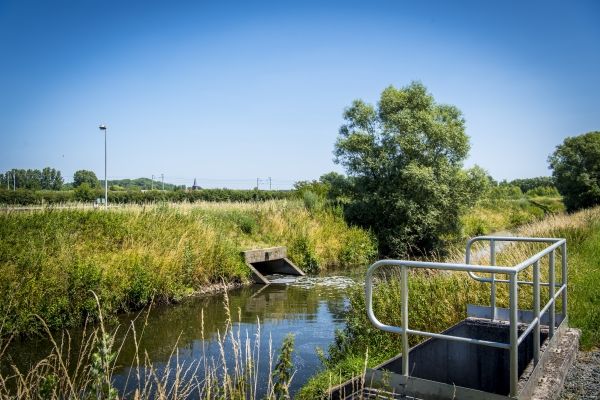 Vlaanderen wijs met afvalwater 