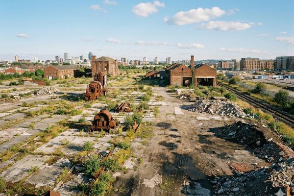Brownfield, afbeelding gegenereerd door AI