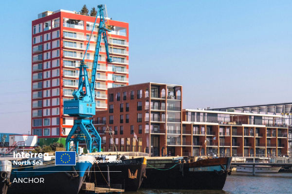 ANCHOR nieuwe Dokken Gent met projectlogo
