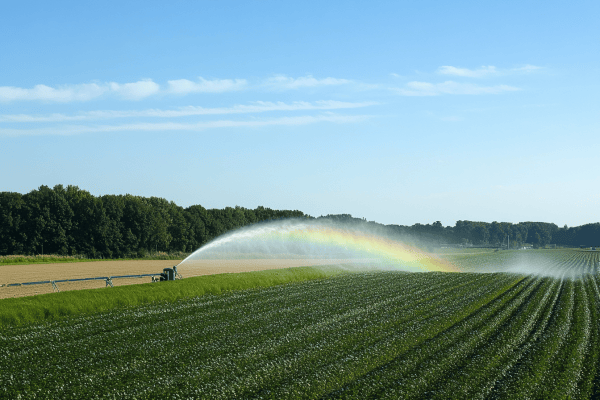 irrigatie watertoelating sproeien gewas veld
