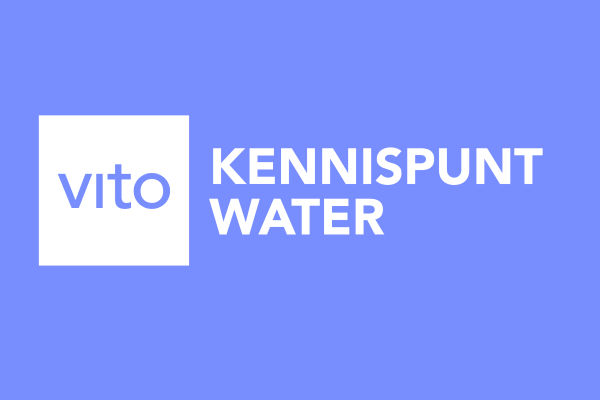 VITO Kennispunt Water wit logo op paarse achtergrond