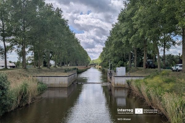 WIJ-Water omgekeerde stuw St-Laureins