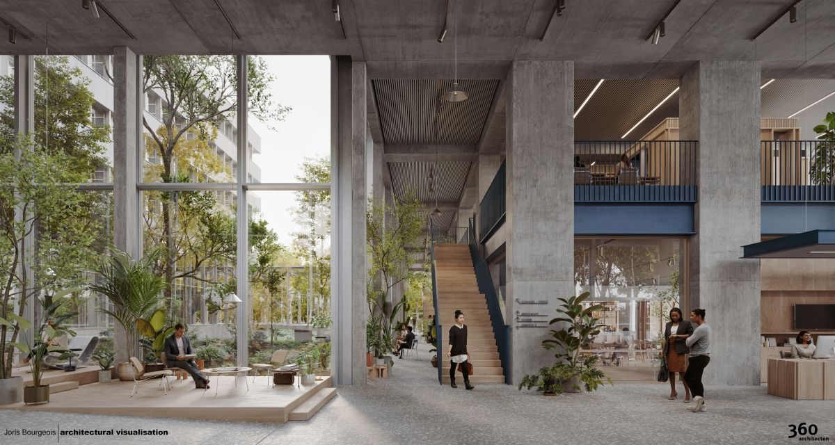 render Joris Bourgeois architectural visualisation 360 architecten