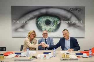 Inge Neven - Minister-President Diependaele - Vincent Wille Agfa
