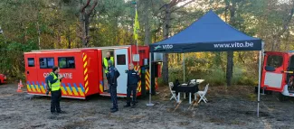 Samenwerking VITO en brandweer voor preventie van bosbranden