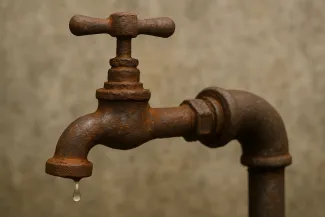 geen water uit de kraan