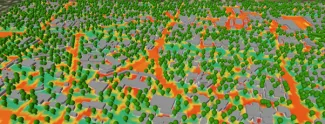 Resultaten van de microklimaatmodellering met hoge resolutie