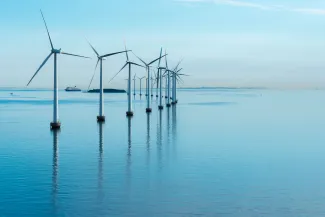Windmolens op zee