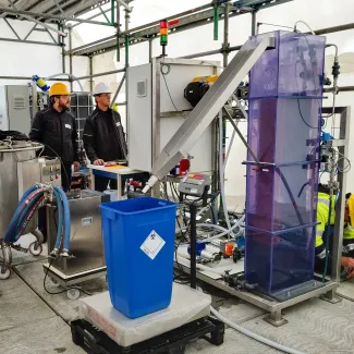 Pilot membrane filtration