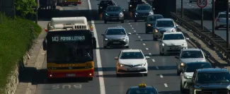 Traffic in Warsaw