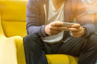 Man with cellphone