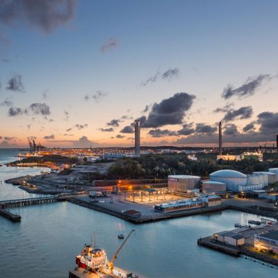 De haven van Göteborg